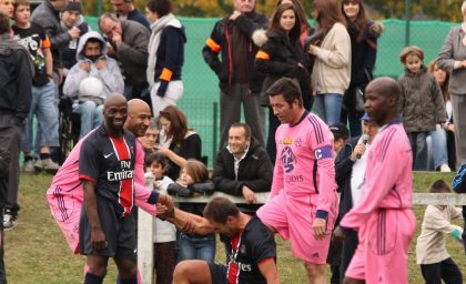 Match contre les anciens du P.S.G.