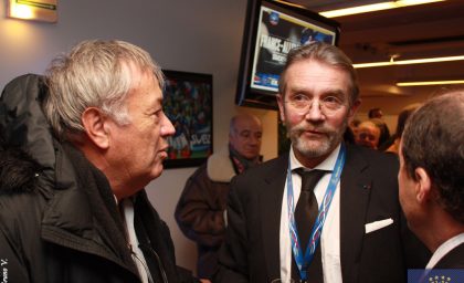 Inauguration de la tribune de presse Thierry Roland